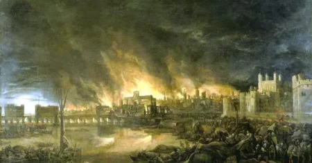 Como foi o Grande Incêndio de Londres em 1666?