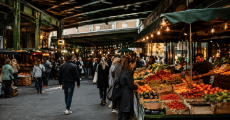 Borough Market Londres: o mercado histórico sob os trilhos