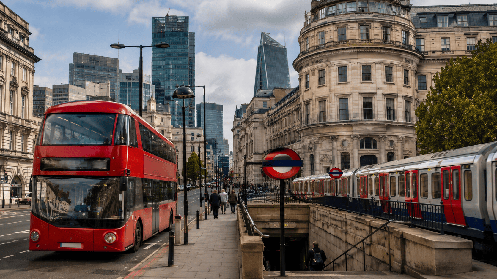 ônibus ou metrô em Londres